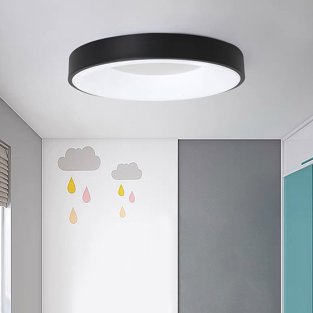 Lampada da soffitto Ismon – LED – Bianco – Ø 30 cm – Minimalista per soggiorni e corridoi