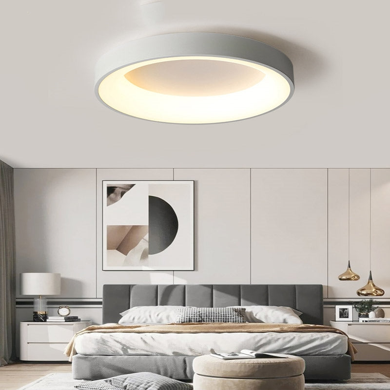 Lampada da soffitto Ismon – LED – Bianco – Ø 30 cm – Minimalista per soggiorni e corridoi