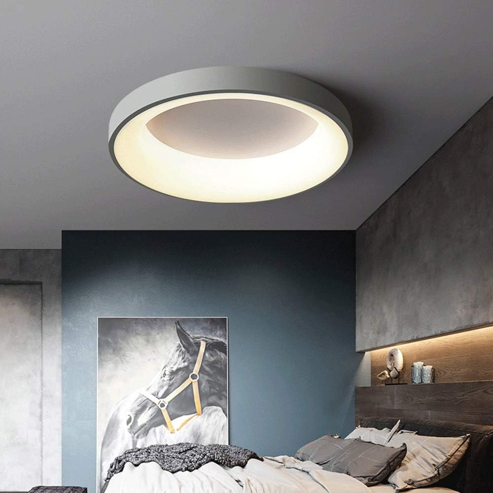 Lampada da soffitto Ismon – LED – Bianco – Ø 30 cm – Minimalista per soggiorni e corridoi