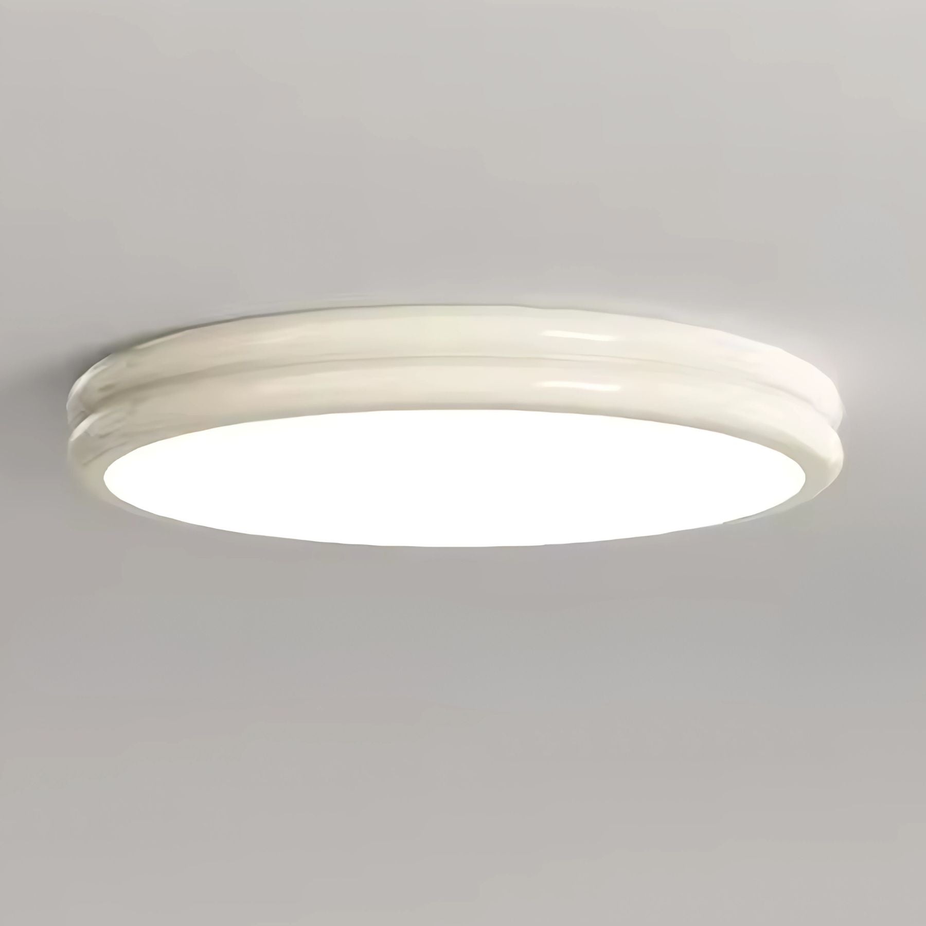 Lampada da soffitto Ivor – Effetto legno – Ø40 cm – Lampada LED moderna per soggiorno e camera da letto