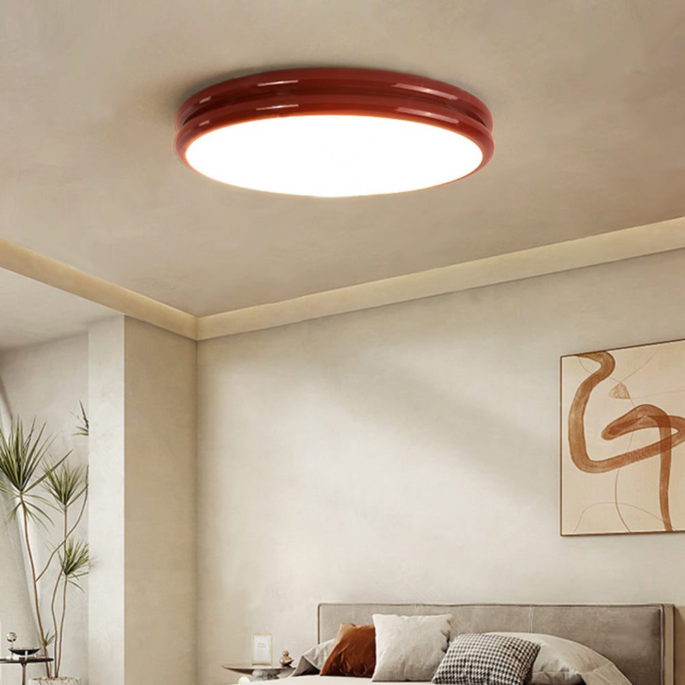 Lampada da soffitto Ivor – Effetto legno – Ø40 cm – Lampada LED moderna per soggiorno e camera da letto