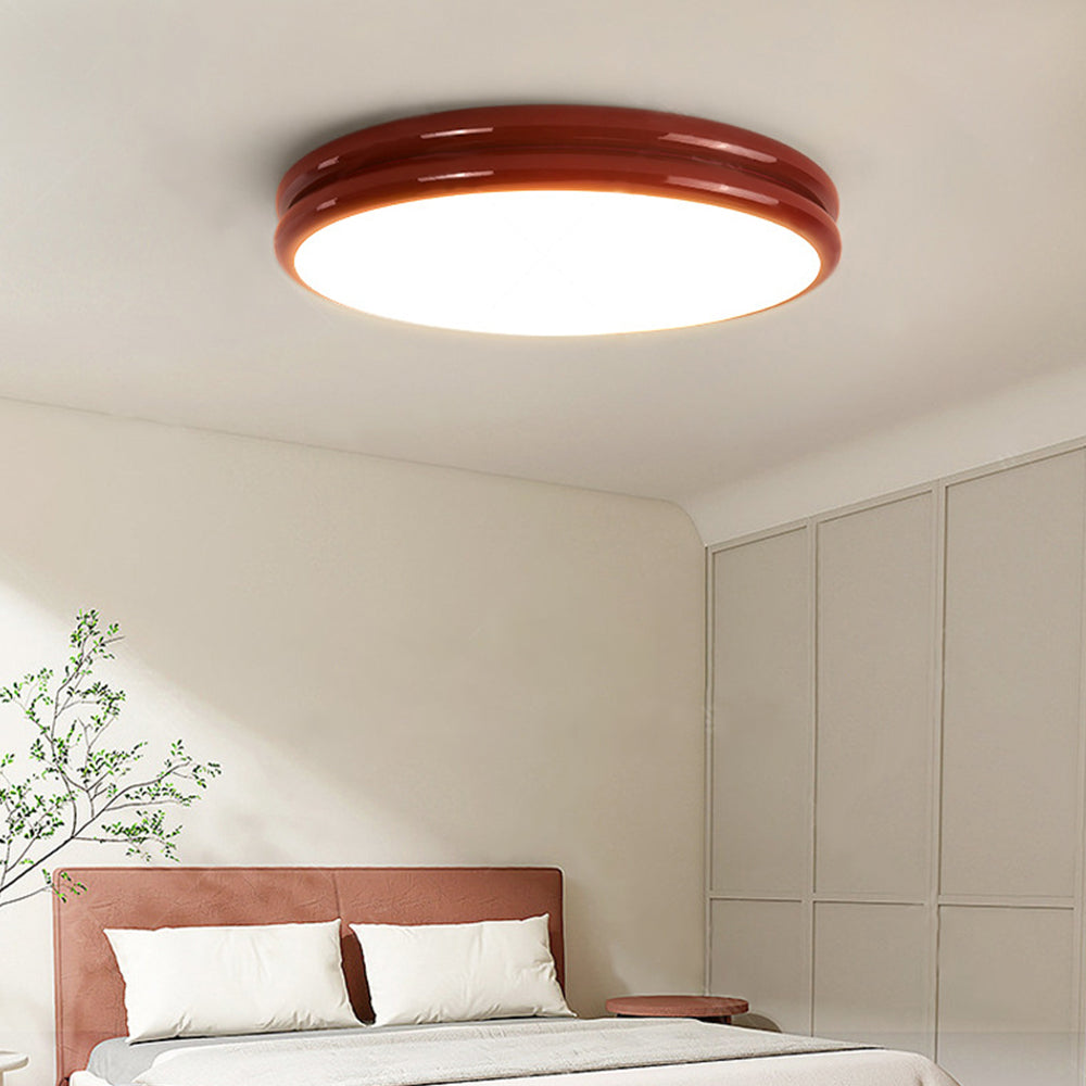 Lampada da soffitto Ivor – Effetto legno – Ø40 cm – Lampada LED moderna per soggiorno e camera da letto