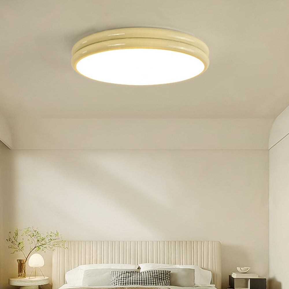 Lampada da soffitto Ivor – Effetto legno – Ø40 cm – Lampada LED moderna per soggiorno e camera da letto