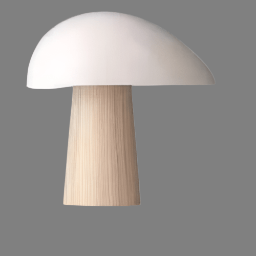 Lampada da tavolo Jano – Legno e Metallo – Naturale – Ø 28 cm – Design Scandinavo – Illuminazione LED