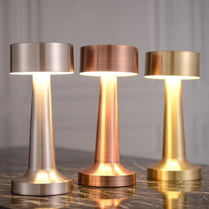 Elegante Lampada da Tavolo LED – Senza Fili, Dimmerabile e Ricaricabile