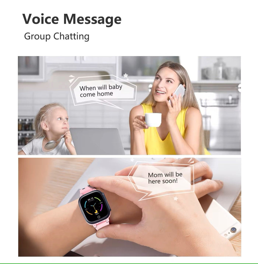 Sandsberg | Orologio Smart GPS 4G per Bambini | Videochiamata, SOS, Localizzazione Wi-Fi