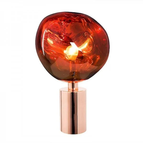 Lampada da tavolo Lavalon – Metallo e plastica – Luce calda – Ø 15 cm e Ø 28 cm – Stile scultoreo per eleganza e comfort
