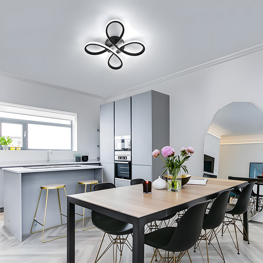 Lampada da soffitto Lavodeo – Metallo – Bianco – Ø40 cm – Design moderno per soggiorni e corridoi