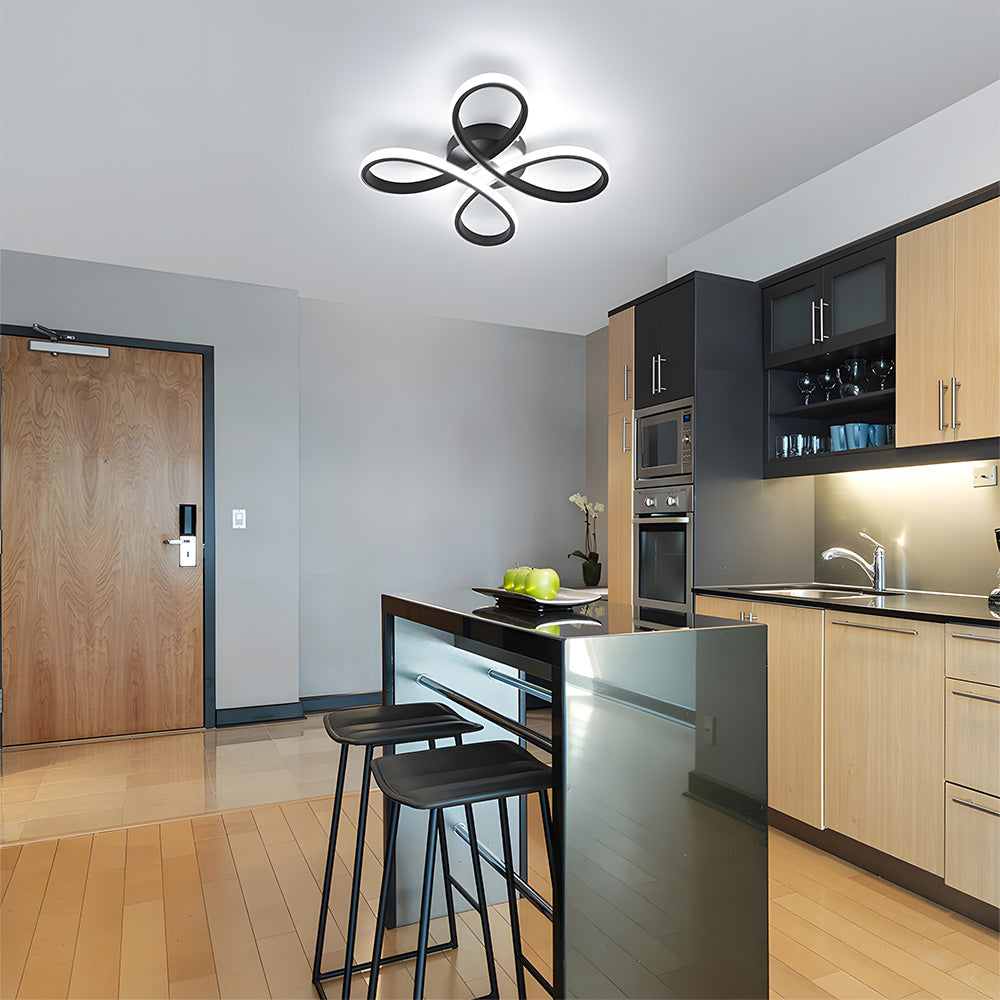 Lampada da soffitto Lavodeo – Metallo – Bianco – Ø40 cm – Design moderno per soggiorni e corridoi