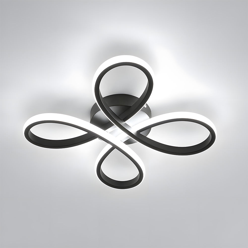 Lampada da soffitto Lavodeo – Metallo – Bianco – Ø40 cm – Design moderno per soggiorni e corridoi