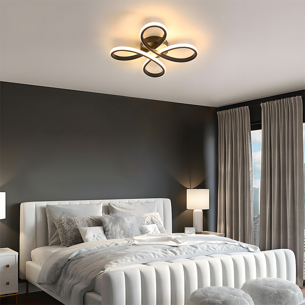 Lampada da soffitto Lavodeo – Metallo – Bianco – Ø40 cm – Design moderno per soggiorni e corridoi