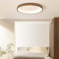 Lampada da soffitto Layeno – Ferro & Acrilico – Aspetto legno – Ø 38×9 cm – Lampada da soffitto LED moderna per soggiorno