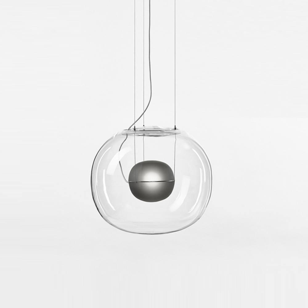 Leitvia Lampadario – Vetro – Trasparente – Ø30 cm – Moderno