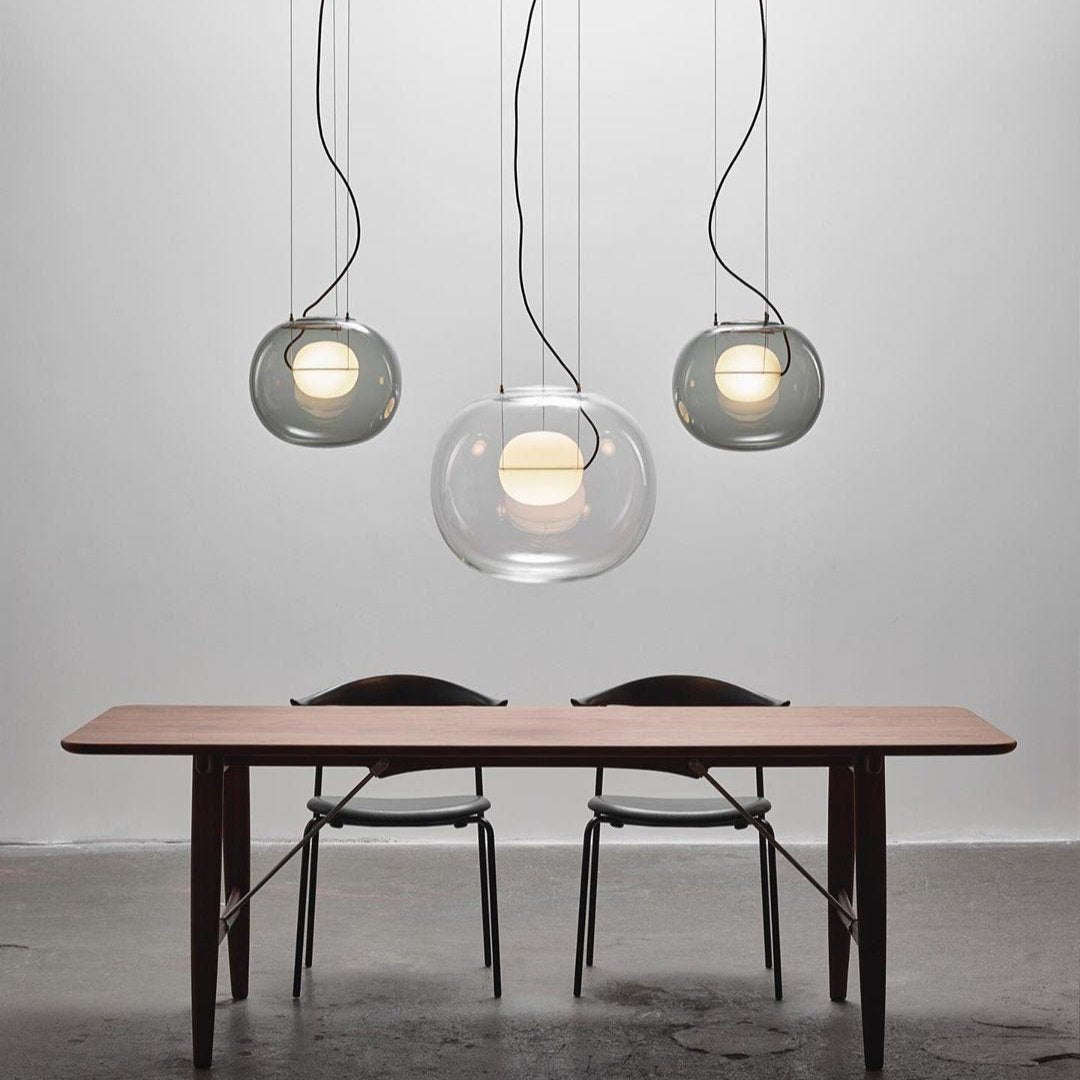 Leitvia Lampadario – Vetro – Trasparente – Ø30 cm – Moderno
