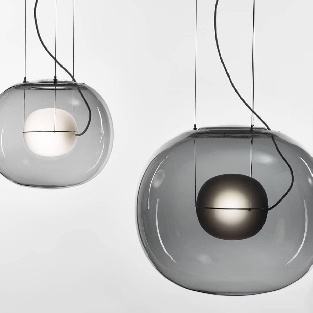 Leitvia Lampadario – Vetro – Trasparente – Ø30 cm – Moderno