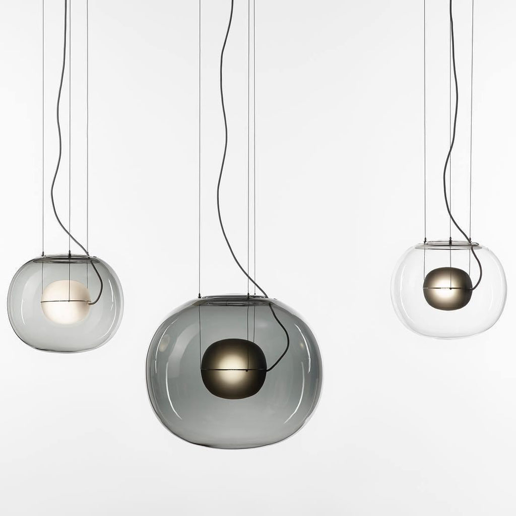 Leitvia Lampadario – Vetro – Trasparente – Ø30 cm – Moderno