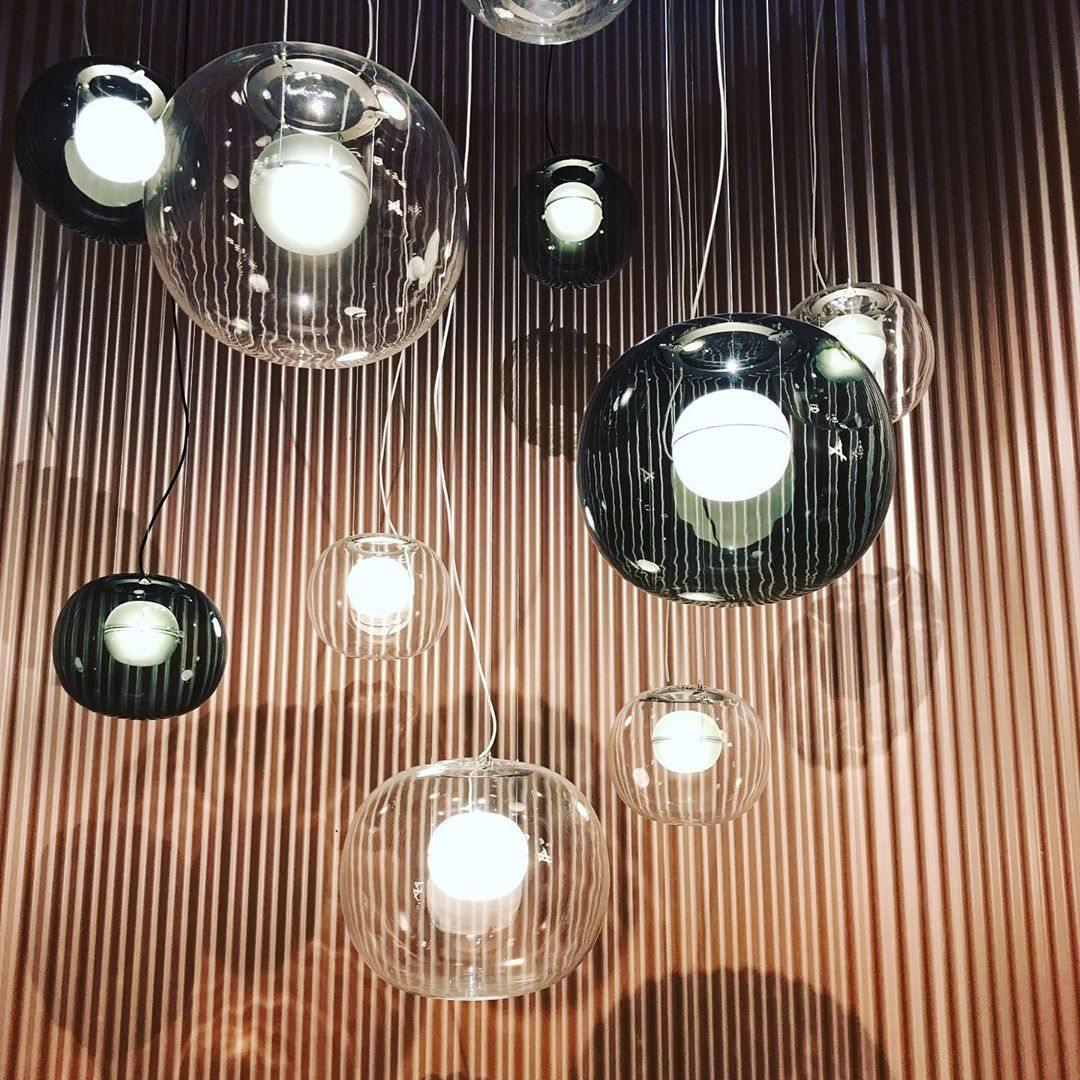 Leitvia Lampadario – Vetro – Trasparente – Ø30 cm – Moderno