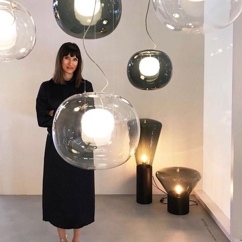 Leitvia Lampadario – Vetro – Trasparente – Ø30 cm – Moderno