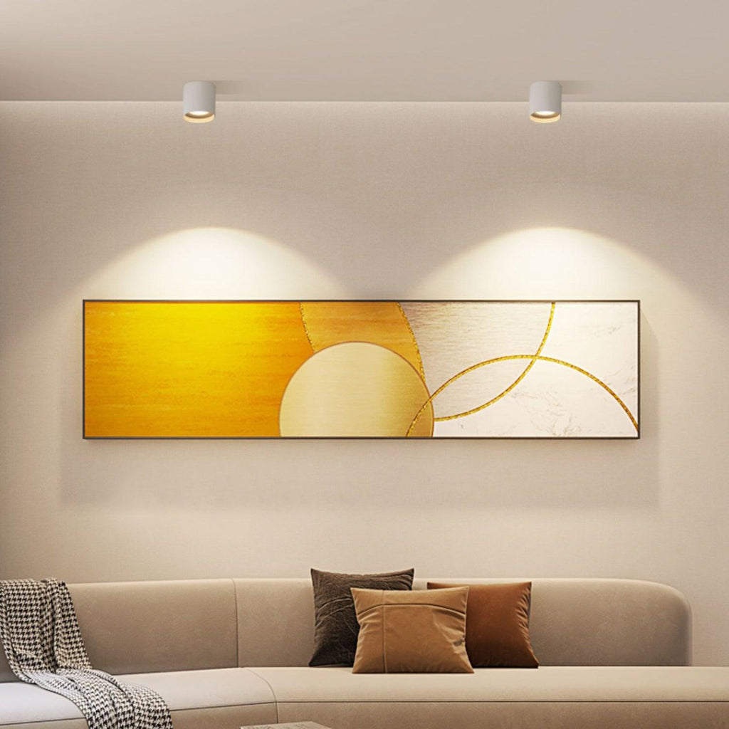 Lampada da soffitto Lenu – Metallo – Nero/Bianco – Ø 10 cm – Design moderno con tecnologia LED