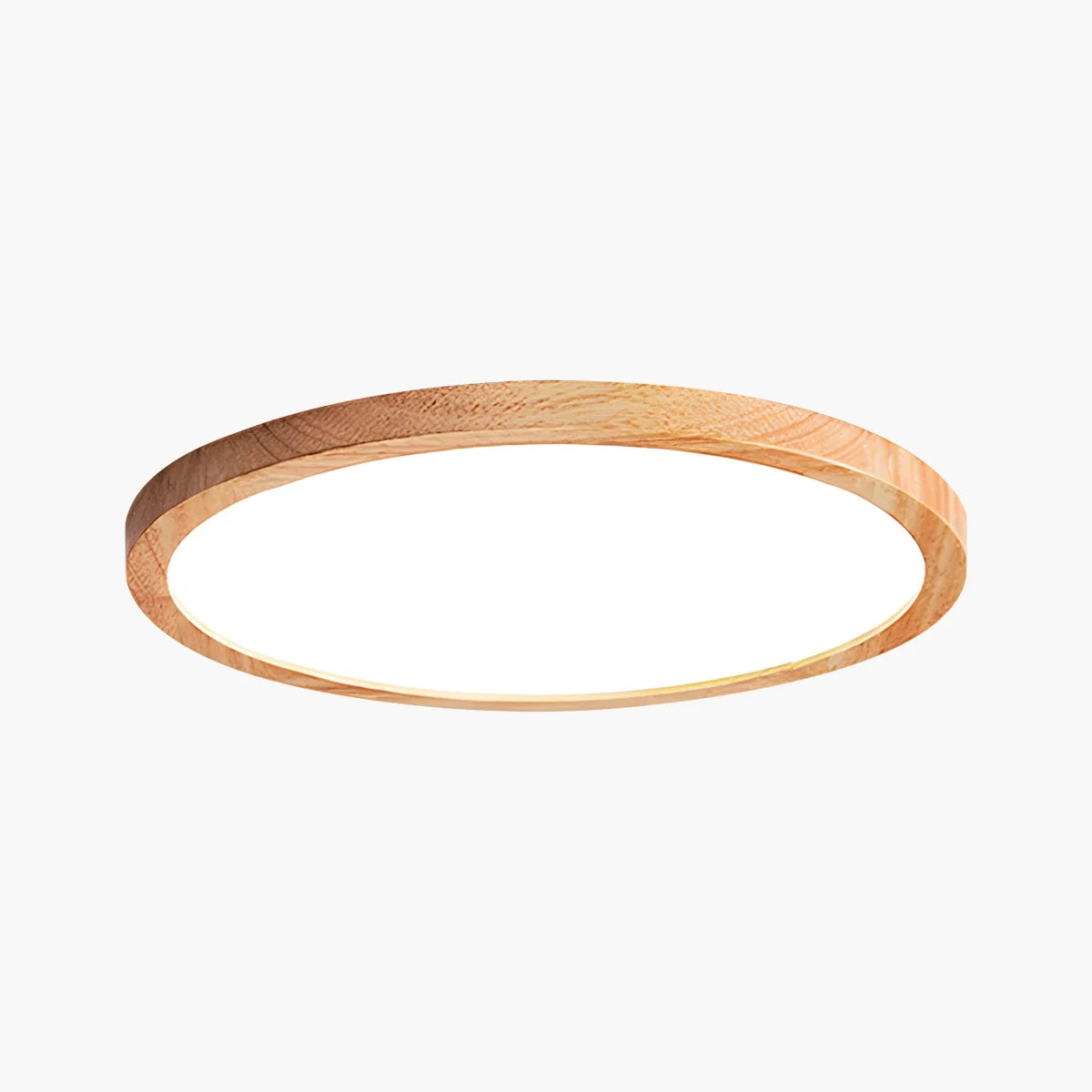 Lampada da soffitto Lirinco – Cornice in legno – Opaca – Ø 40 cm – Design moderno per soggiorno e camera da letto
