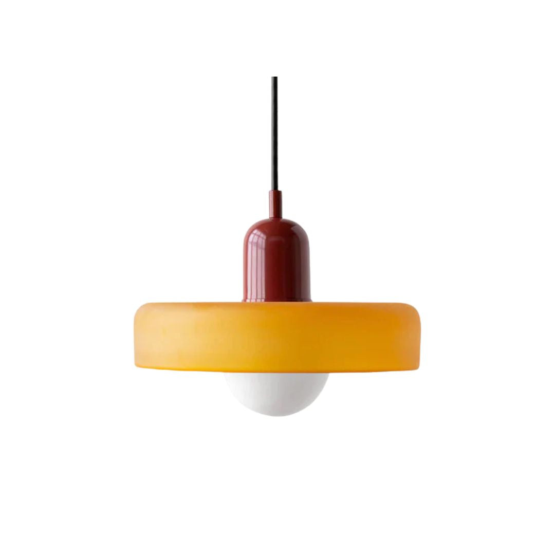 Luccon Lampada a sospensione – Vetro – Colorato – G9 – Design Retro