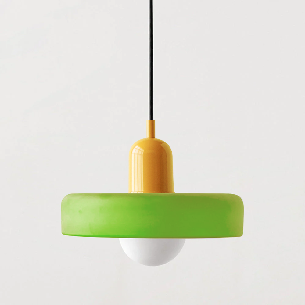 Luccon Lampada a sospensione – Vetro – Colorato – G9 – Design Retro