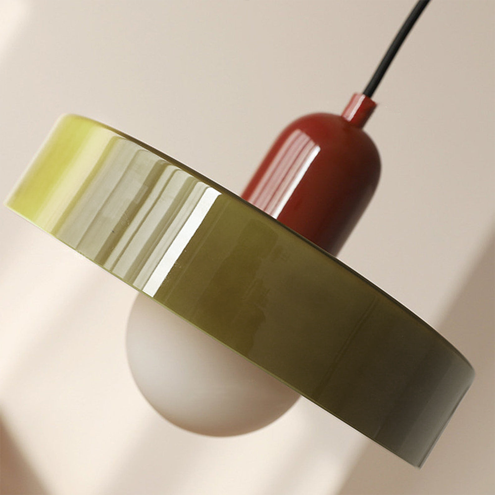 Luccon Lampada a sospensione – Vetro – Colorato – G9 – Design Retro