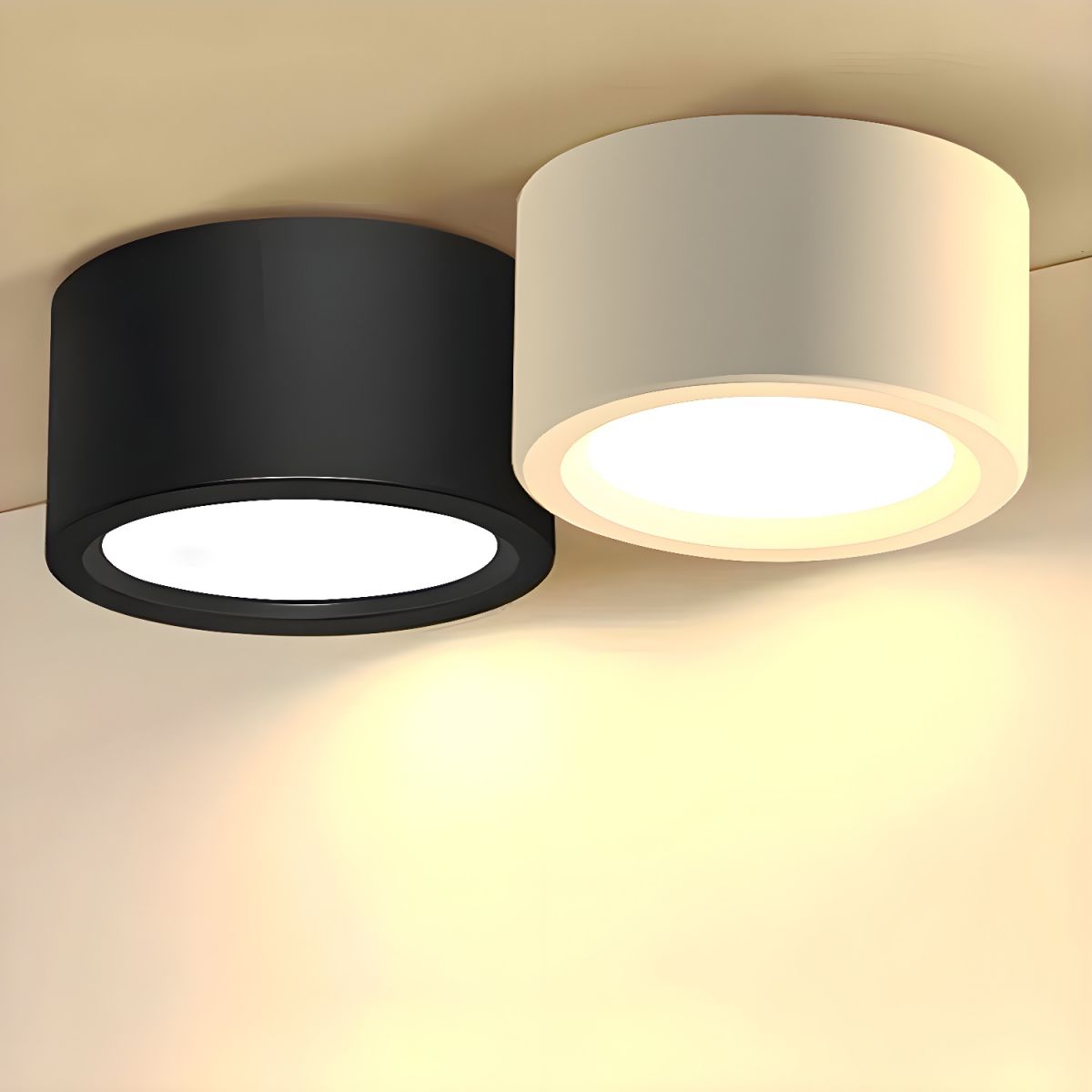 Luffon Lampada da soffitto – LED – Bianco – Ø 10×18 cm – Minimalista per soggiorni e cucine