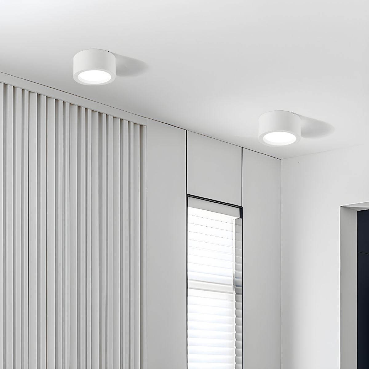 Luffon Lampada da soffitto – LED – Bianco – Ø 10×18 cm – Minimalista per soggiorni e cucine