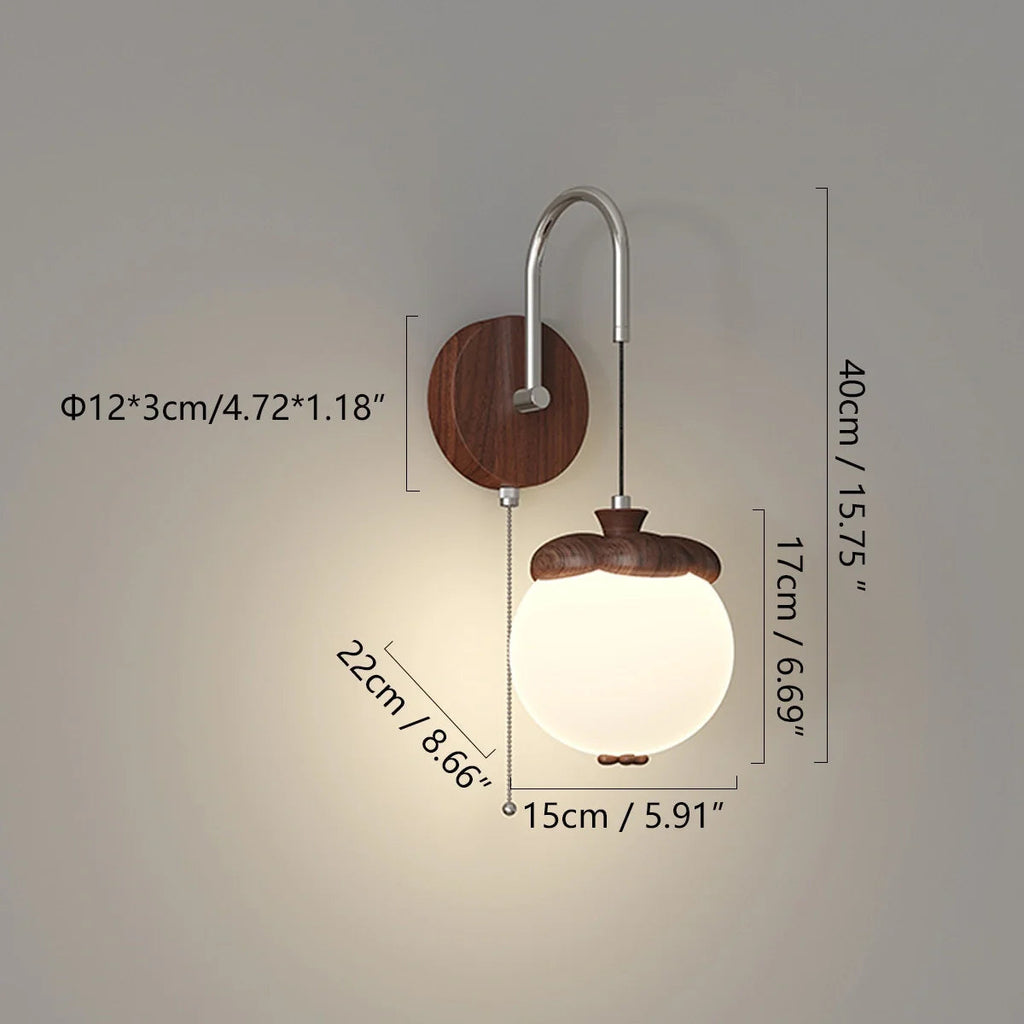 Lampada da Parete Lumisa – Tessuto – Khaki – Design Moderno – Lampada a LED per Interni