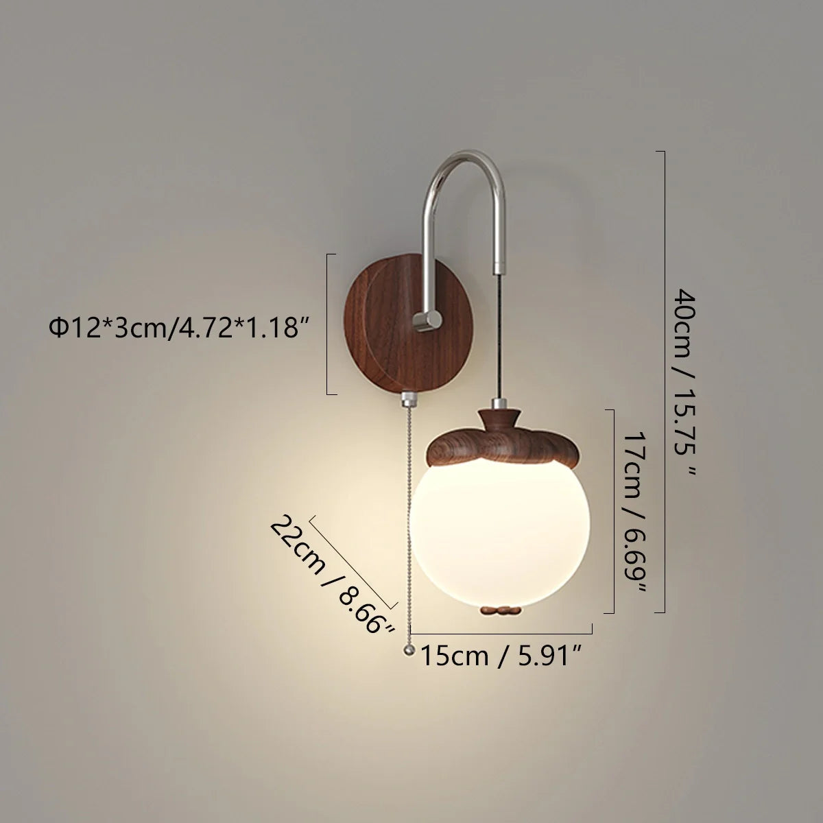 Lampada da Parete Lumisa – Tessuto – Khaki – Design Moderno – Lampada a LED per Interni