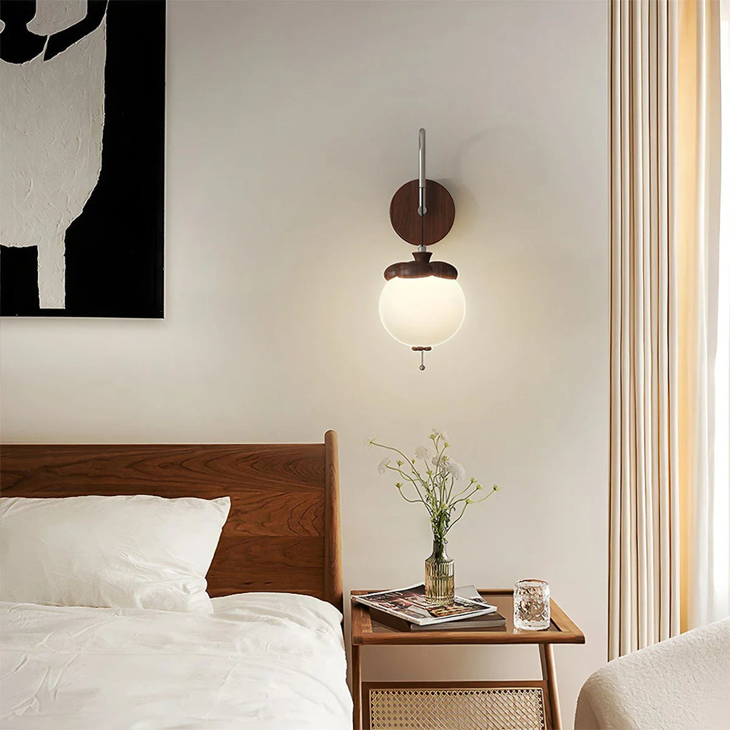 Lampada da Parete Lumisa – Tessuto – Khaki – Design Moderno – Lampada a LED per Interni