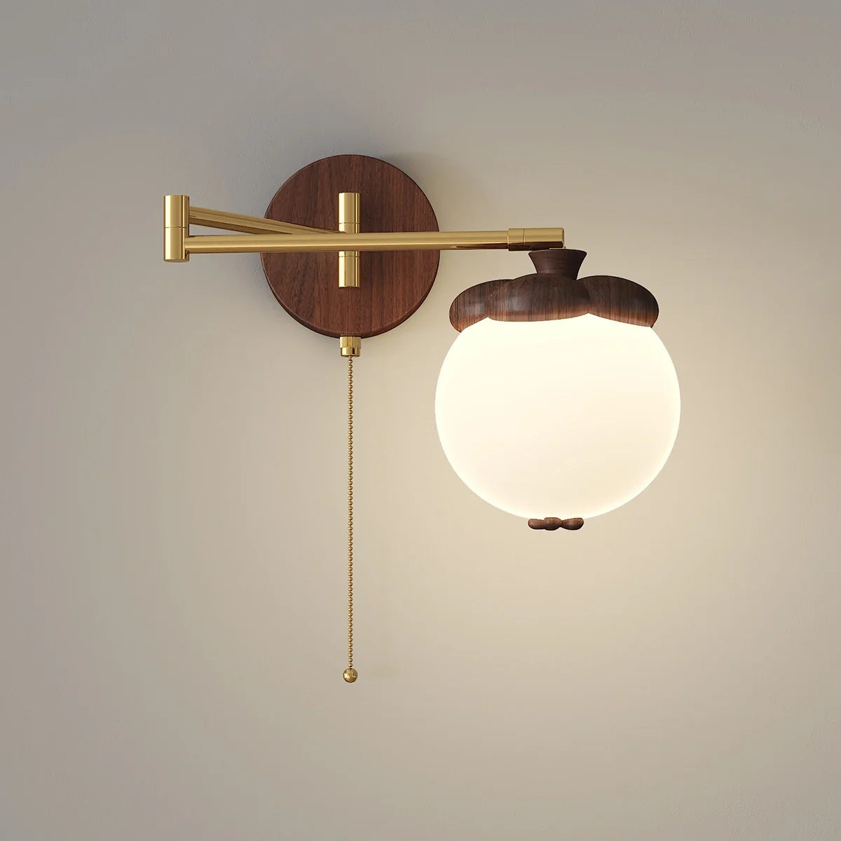 Lampada da Parete Lumisa – Tessuto – Khaki – Design Moderno – Lampada a LED per Interni