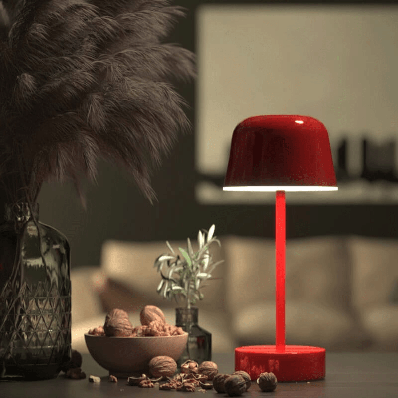 Lampada da tavolo Lusy – Metallo – Bianco – Dimmerabile – Design moderno