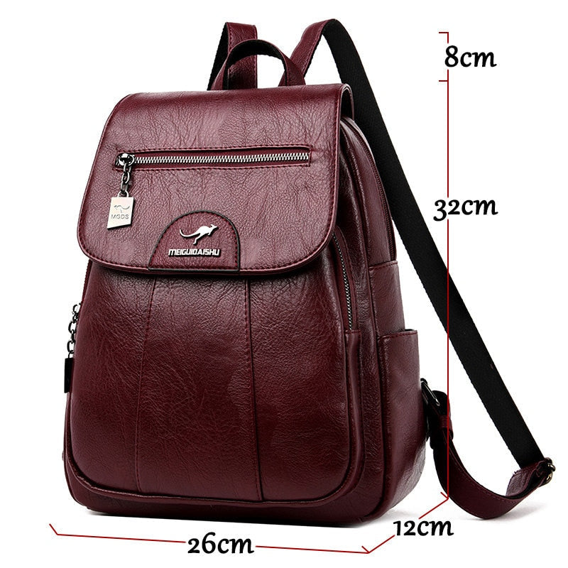 Zaino in Pelle Aurelia Everyday per Donne Aspetto Premium