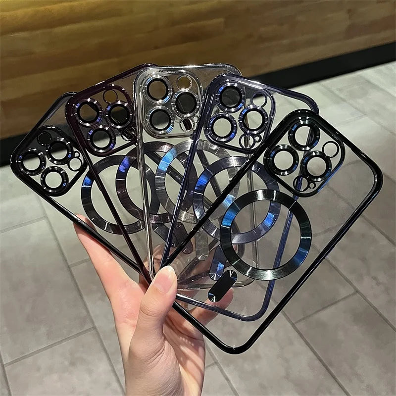 Custodia Magnetica Chiara Morbida per iPhone