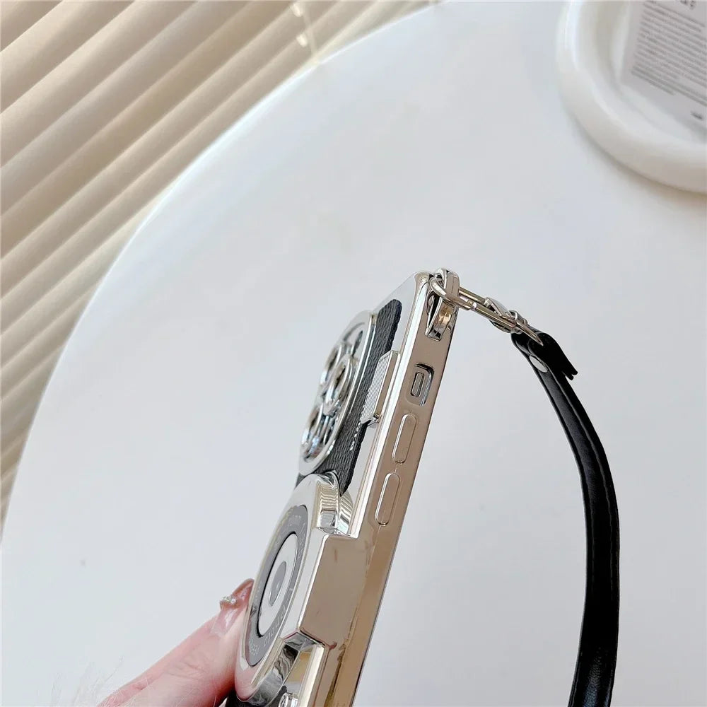 VintageCam Custodia per Telefono | Custodia in Stile Retro Stereo per iPhone
