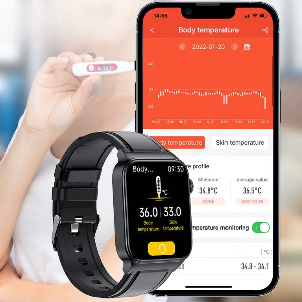 VitaSense Orologio Smart per il Monitoraggio del Benessere per il Monitoraggio della Salute Quotidiana