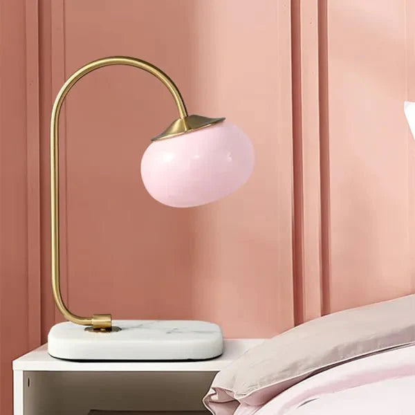 Lampada da tavolo Mallowglas – Vetro – Trasparente – Ø 28 cm – Minimalista
