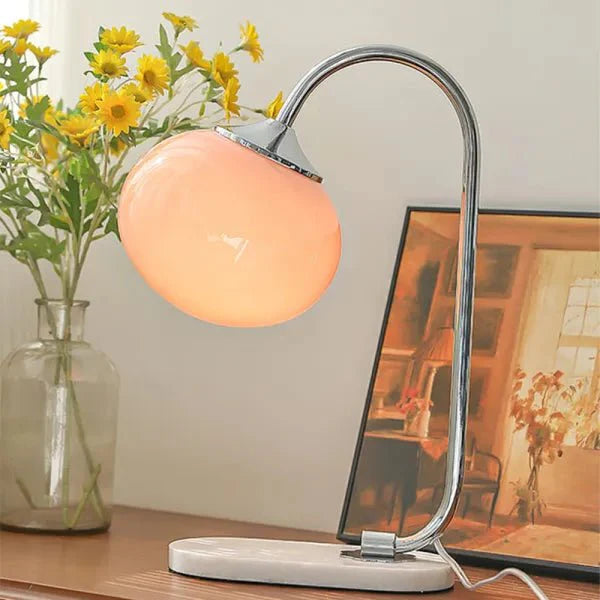 Lampada da tavolo Mallowglas – Vetro – Trasparente – Ø 28 cm – Minimalista