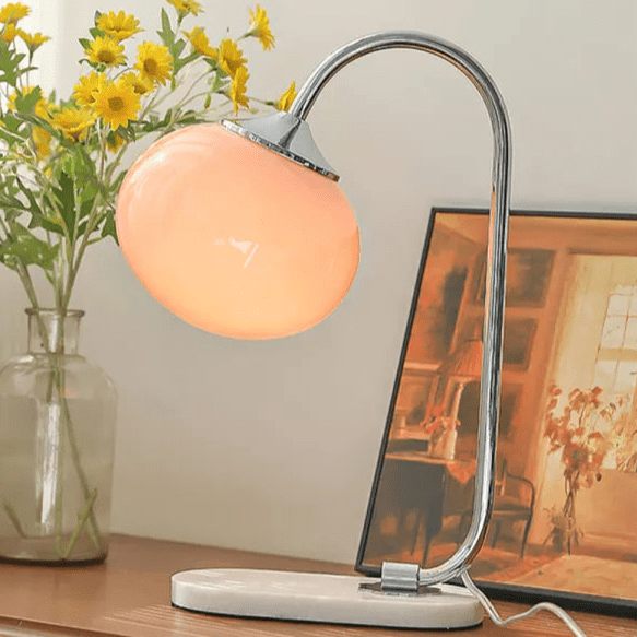 Lampada da tavolo Mallowglas – Vetro – Trasparente – Ø 28 cm – Minimalista