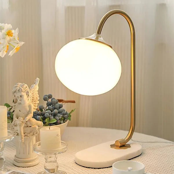 Lampada da tavolo Mallowglas – Vetro – Trasparente – Ø 28 cm – Minimalista