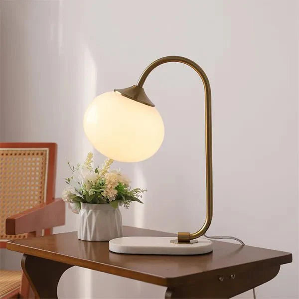 Lampada da tavolo Mallowglas – Vetro – Trasparente – Ø 28 cm – Minimalista