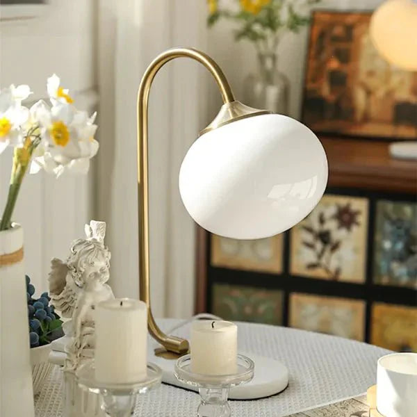 Lampada da tavolo Mallowglas – Vetro – Trasparente – Ø 28 cm – Minimalista