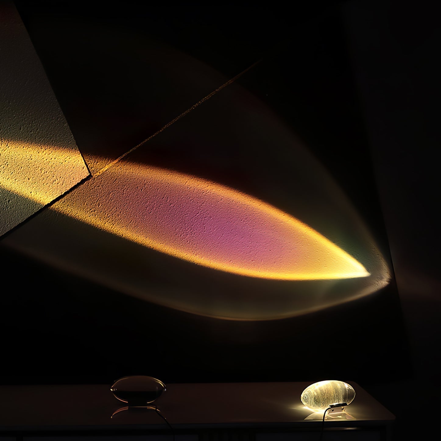 Lampada da tavolo Marsman – Vetro cristallo – Cromo – Compatto – Design ipnotico per eleganza e atmosfera
