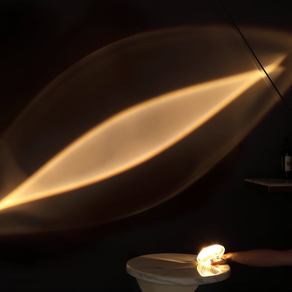 Lampada da tavolo Marsman – Vetro cristallo – Cromo – Compatto – Design ipnotico per eleganza e atmosfera