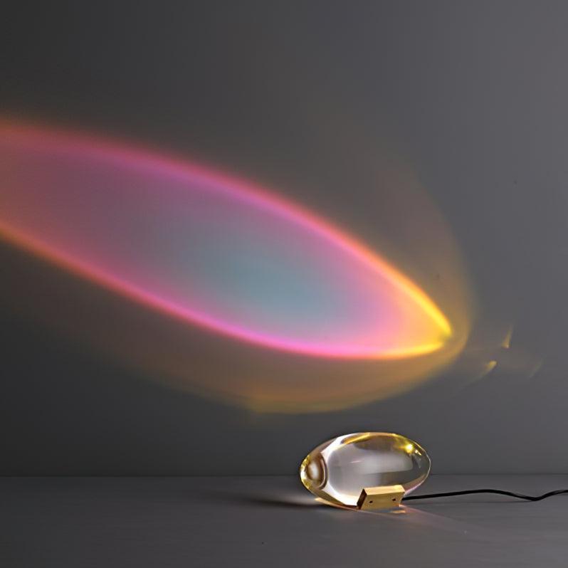 Lampada da tavolo Marsman – Vetro cristallo – Cromo – Compatto – Design ipnotico per eleganza e atmosfera
