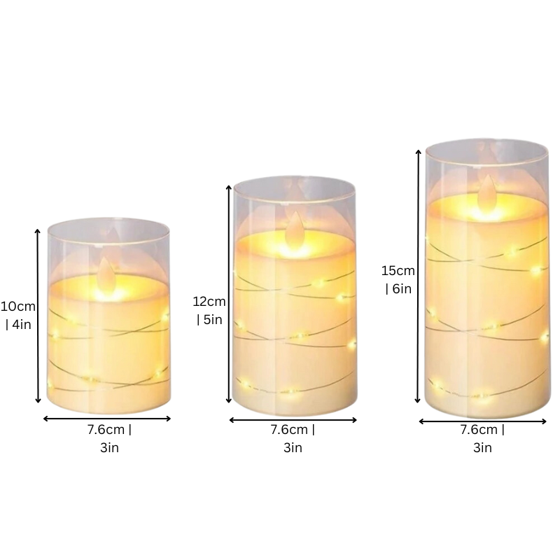 Candele LED con telecomando e timer | Set di candele LED | ScheinLicht