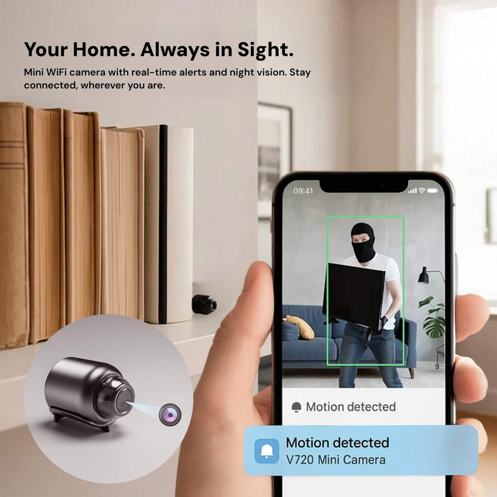 NovaGuard Telecamera Nanny per Monitoraggio Nascosto della Casa con Audio Wireless e 1080P