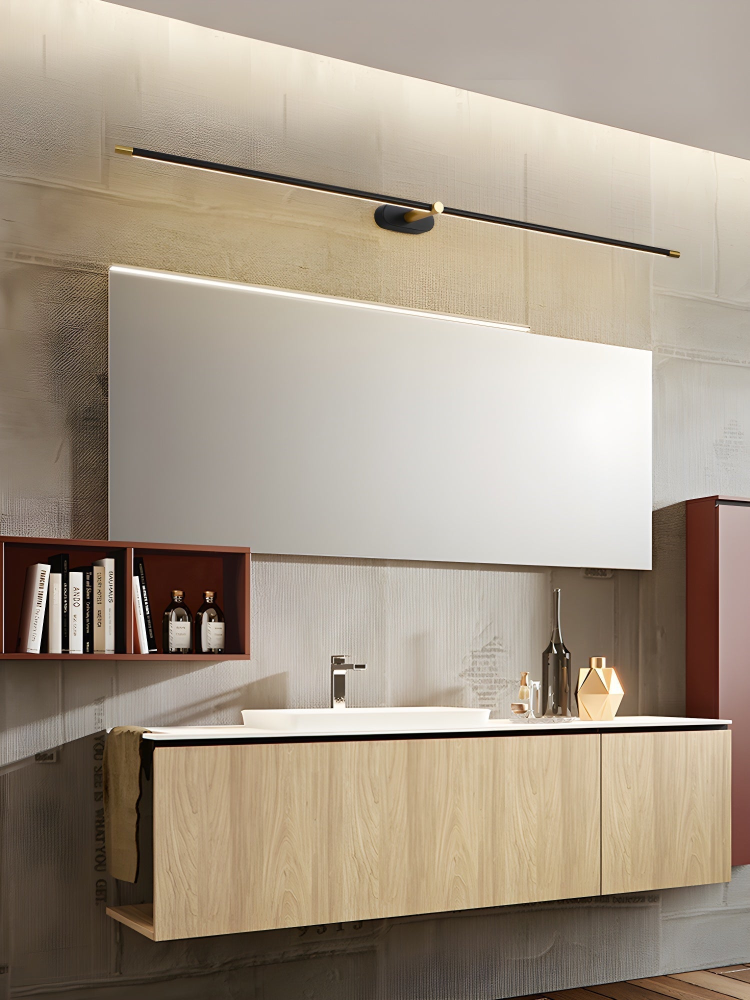 AstraLume Moderno Applique Lineare per Interni Contemporanei